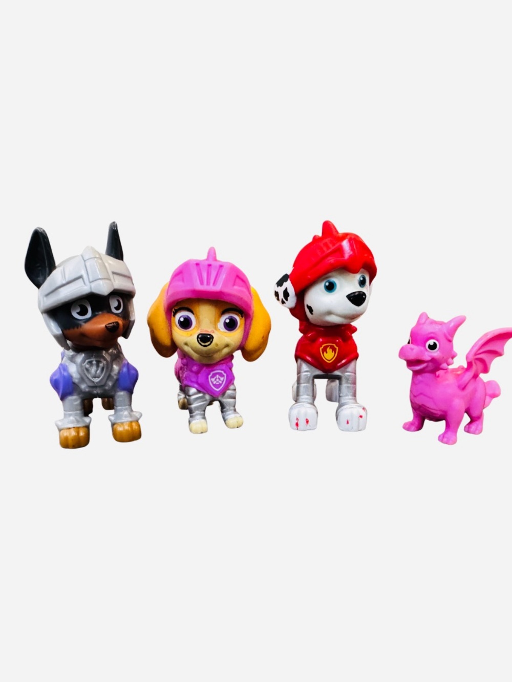 PAW Patrol Rescue Knights Figures Marshall Skye Claw Mini Dragon